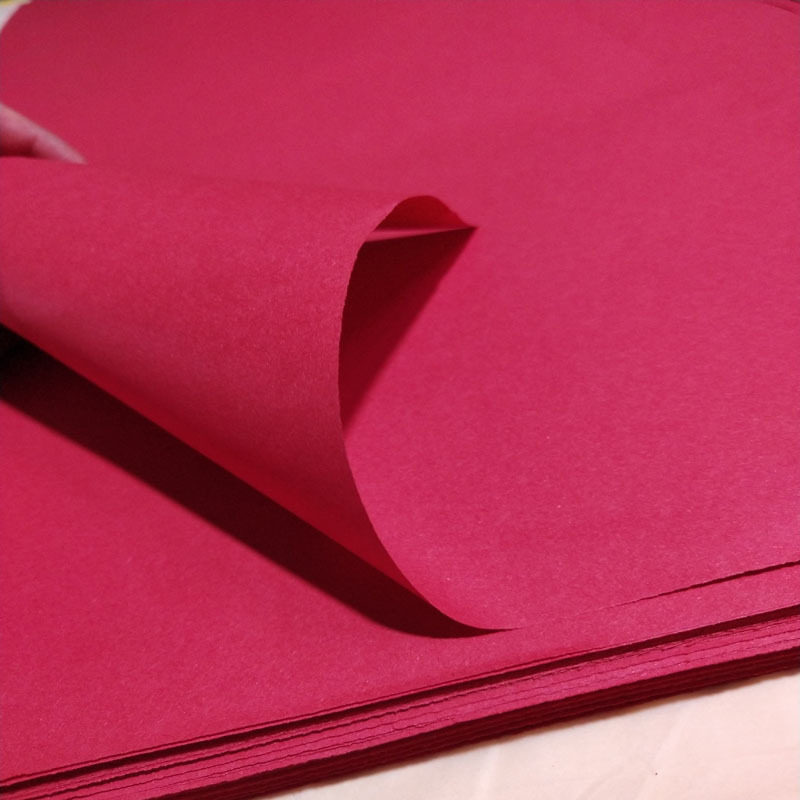 Double - sided red paper large sheet printing hand - folding windows painting paper advertising red paper