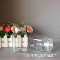 Factory square plastic jar Honey jar Transparent flower tea packaging food jar
