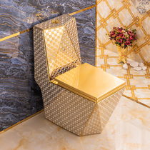 Eurostyle home toilet golden toilet TOILET BOWL CERAMIC SIPHON STYLE WATER SAVING SQUARE DIAMOND COLOR GOLD TOILET BOWL