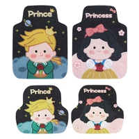 Маленький принц, принцесса шелковая подушка (передний ряд)+(задний ряд) 4 штуки