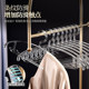 German High-End Seamless Clothes Hangers for Home Use, Light Luxury, Advanced Transparent Wide-Shoulder Non-Slip Clothing Store Hangers