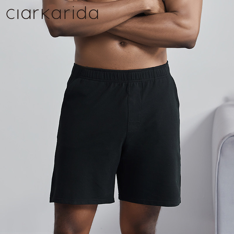 Men's Pajama Pants Men's Cotton Summer Thin Breathable Shorts Loose and Comfortable Home Pants Can Be Worn Outside Trendy Home Pants