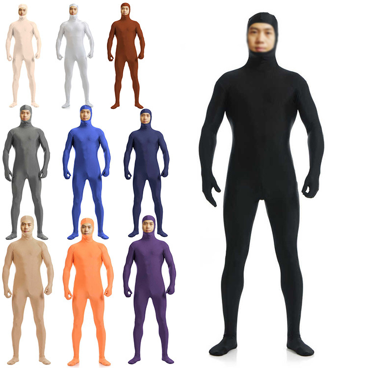 Full-Body Revealing Leotard, Solid Color Cross-Dressing Gymnastics Outfit, Stage Performance Costume, Milk Silk Cosplay Bodysuit