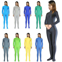 Full package tight fit pure color changing dress Gymnastics Suit Stage Play Out of No Hands Milk Silk Conjoined Clothes