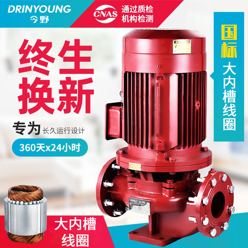 IRG vertical pipe pump 380V boiler hot water circulation pump industry cooling centrifugal pump fire supercharge pump 220V