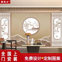 8d Flowers Bird Bedroom TV Sofa Background Wall Decoration 3d Solid Modern Wallpaper Classical Zen NEW CHINESE WALL PAPER