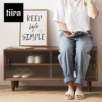 Pure solid wood door change shoe stool shoe cabinet stool one can sit in the door of the home simple modern creative low cabinet