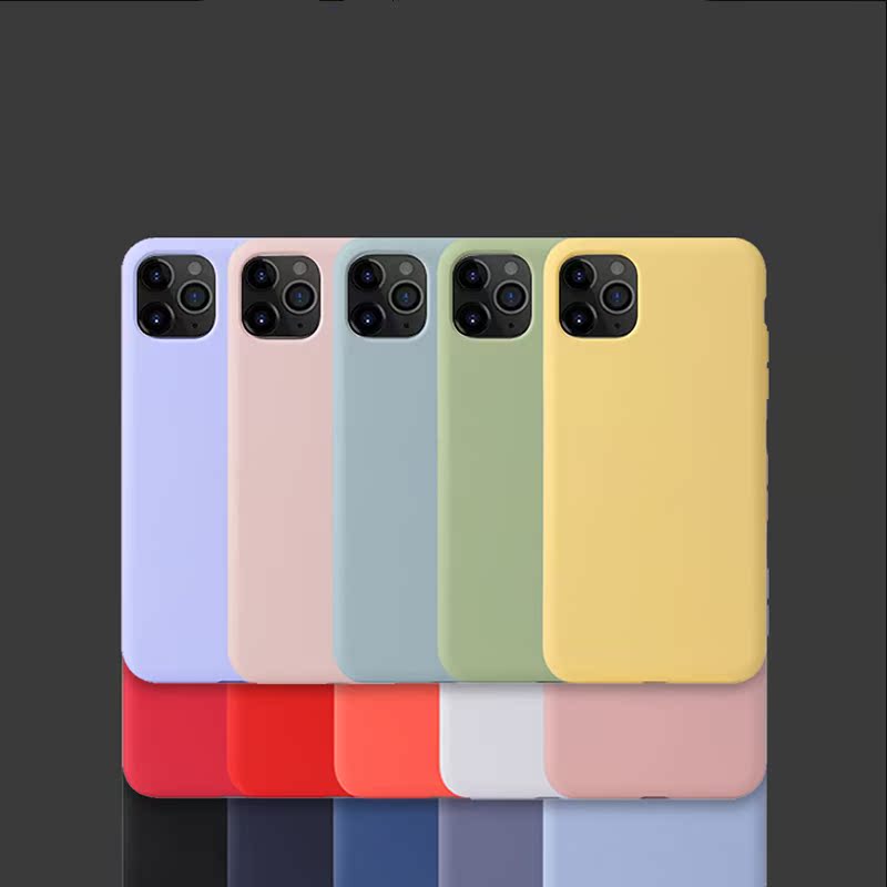 iPhone11液态硅胶手机壳苹果iPhone11pro max全包防摔保护套个性商务软壳简约亲肤手感手机壳网红ins风男女款