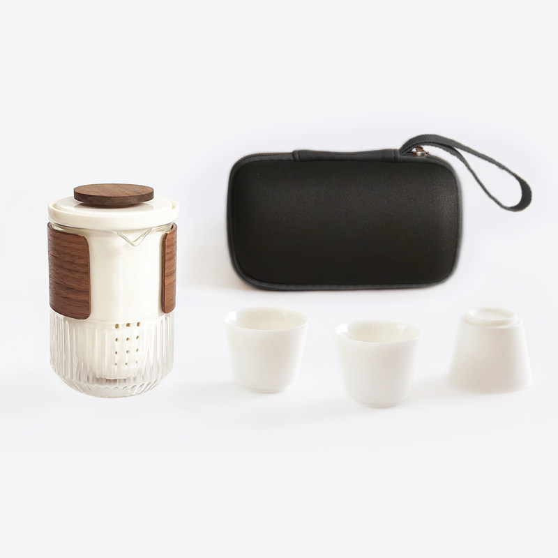 A Travel Tea Cup Anti-hot ceramic one pot of three glass gift sets for a Travel Tea Top Coffee Cover