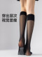 Catman bas de mollet pour femmes été bas en coton fin absorbant la sueur antidérapant demi-longueur embellisseur de peau et correcteur bas de couleur chair