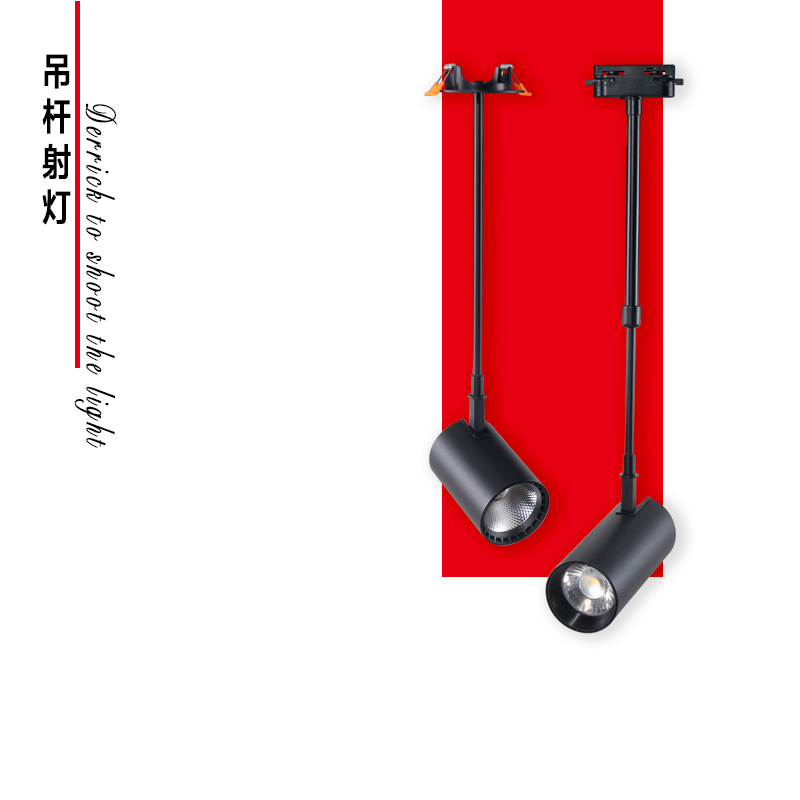 LED Lengthened Hanger Rail Light Duplex Building Spotlight Mural Light Background Wall Spotlight