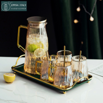 Italian ZPPSN glass cold kettle Home High temperature resistant light extravagant large capacity cool kettle water bottle water tool suit