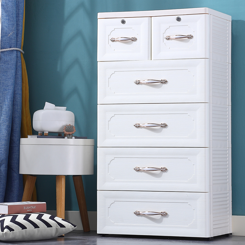 Multi-size thickened containing cabinet drawer-type storage cabinet Toy Debris Plastic Five Bucket Cabinet Finishing Boxes-Taobao