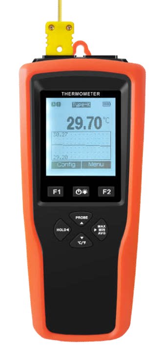 High-precision portable temperature measuring instrument industrial temperature measurement supports KTJ type thermocouple thermometer probe