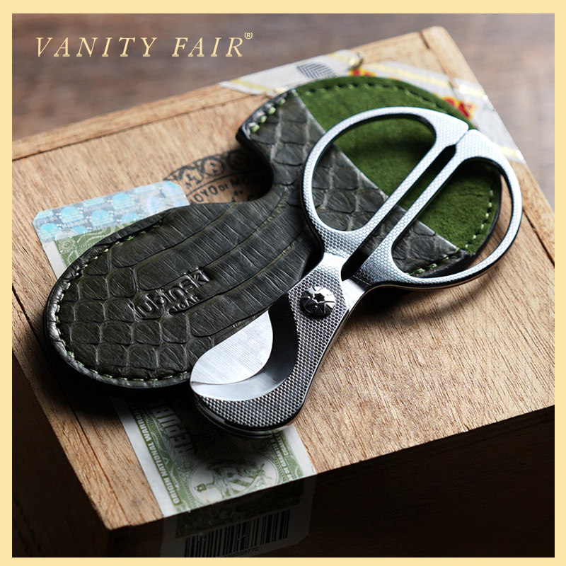 VANITYFAIR cigar cut sharp cigar scissors imported German stainless steel for leather protection