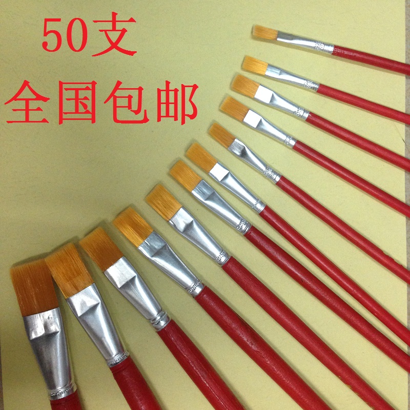 Red Rod Oil Paintbrush Nylon Plush Pen Propylene Painting Industrial Lacquer Brush Paint Pen Watercolor Pen