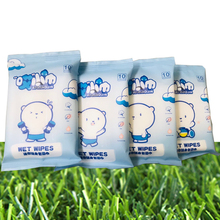 水果味湿巾4包+仿真树叶