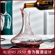 1950 Decanter Red Wine Wine Jug Fast Home Trumpet High-end Creative Net Red Lead-free Crystal Glass Bottle