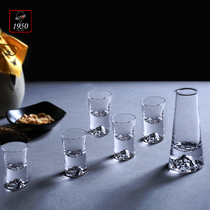 Snow Hills Straight Body White Wine Cup Distributor Suit Home Light Lavish Trumpet Wine Cup Mouthwash With Chinese Style Wine