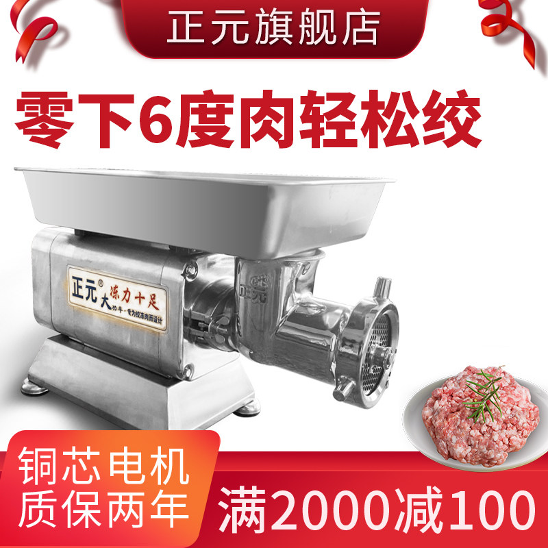 Positive Meta Frozen Meat Electric Twisted Meat Machine Commercial Stainless Steel High Power Large Capacity Beating Meat Shredders Meat Enema Machine Meat