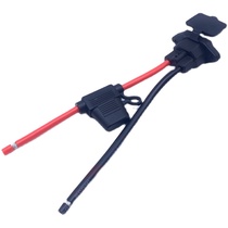 Electric battery car charging port with fuse socket waterproof covered full copper wire socket battery charging port