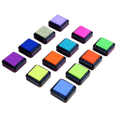 图绘通 Детская поролоновая креативная чернильная подушечка для школьников, ластик, печать для пальца для детского сада, DIY, 24 цветов, подарок на день рождения