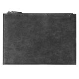 Мужская вместительная и большая маленькая сумка клатч, сумка с петлей на руку, из натуральной кожи