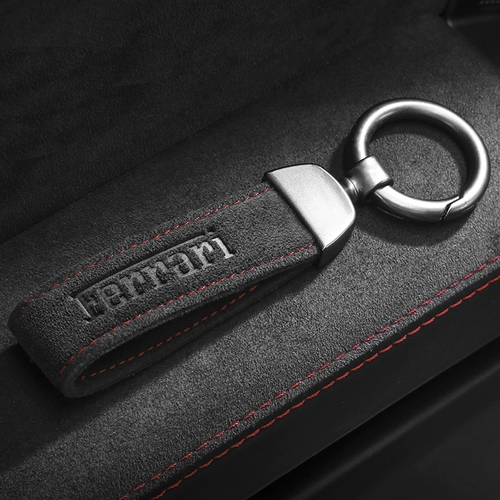 Мужской брелок, креативная высококлассная цепочка для ключей, универсальная подвеска, ключница, из натуральной кожи, делается под заказ, простой и элегантный дизайн