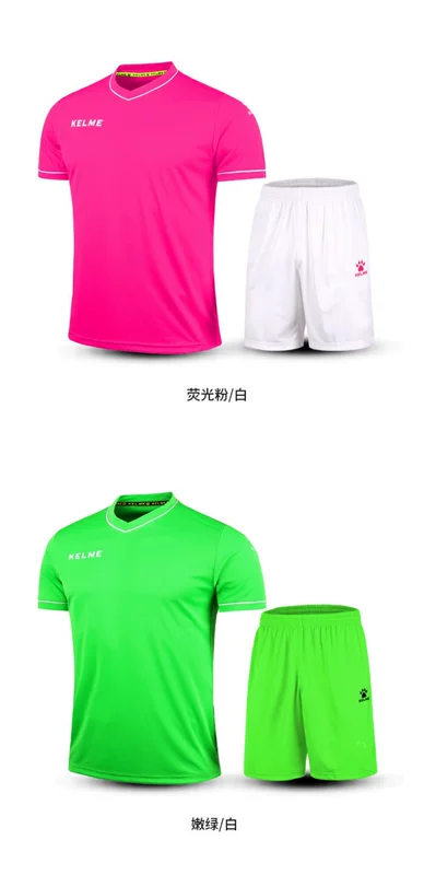 KELME Kalmei Bóng đá mặc bộ đồ ngắn tay nhóm mua quần áo đồng đội nam thi đấu đào tạo bảng ánh sáng đội tùy chỉnh áo - Bóng đá 	tất bóng đá adidas	