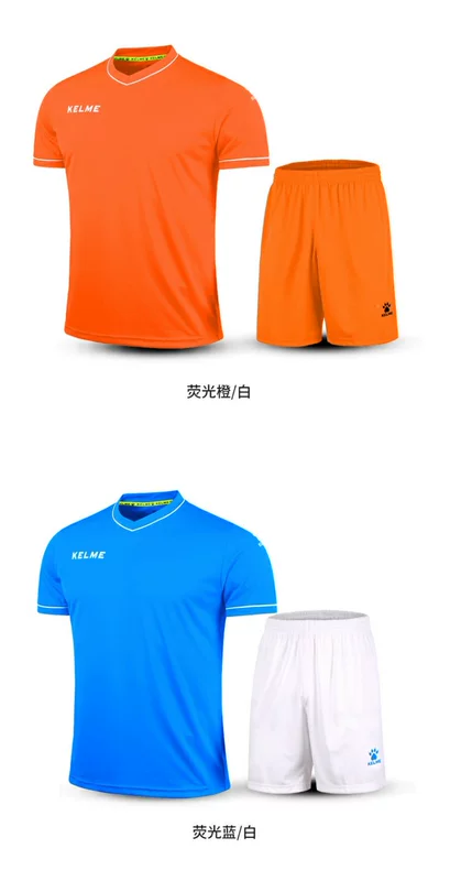 KELME Kalmei Bóng đá mặc bộ đồ ngắn tay nhóm mua quần áo đồng đội nam thi đấu đào tạo bảng ánh sáng đội tùy chỉnh áo - Bóng đá