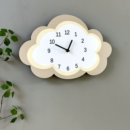 Креативные кремовые мультяшные детские часы, простой и элегантный дизайн