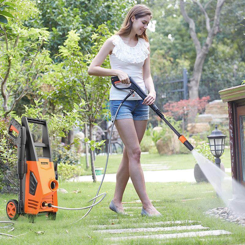 Yili 4650C High-Pressure Car Washing Machine, Household Automatic Car Washing Pump, High-Pressure Water Gun, Car Washing Device, High-Power Cleaning Machine