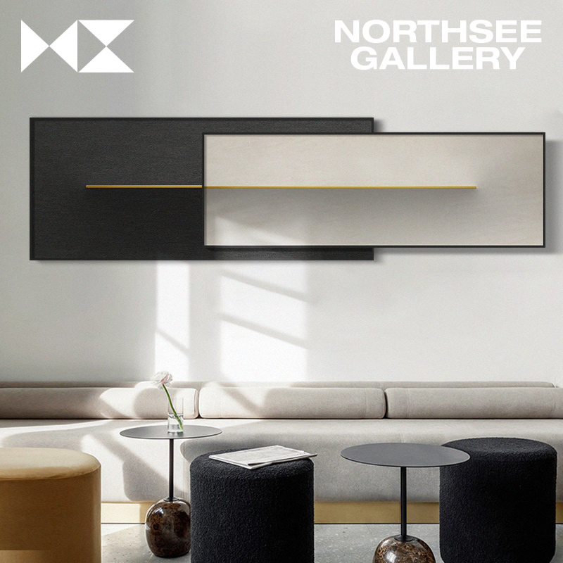 North See the future simple living room sofa background wall decorative painting high-end atmosphere superimposed hanging painting abstract art mural
