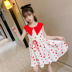 Cô gái voan sóng dot váy mùa hè váy 2020 mới nước ngoài khí Hàn Quốc phiên bản váy trẻ em vest không tay công chúa váy. 