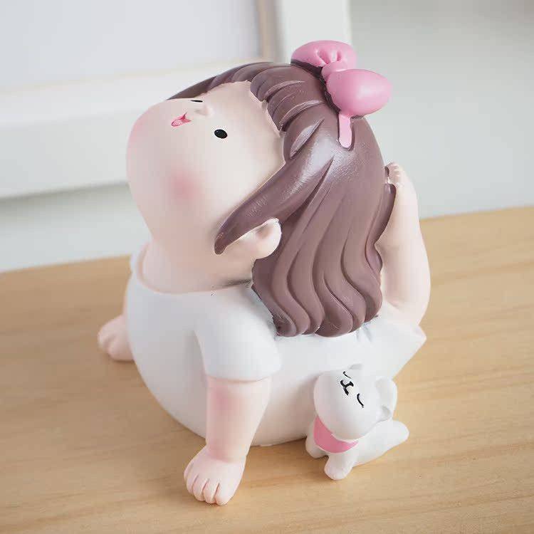 Anxiety-Free Yoga Girl Figurine Office Desk Decoration Anti-Anxiety Figure Workstation Stress Relief Healing Gift