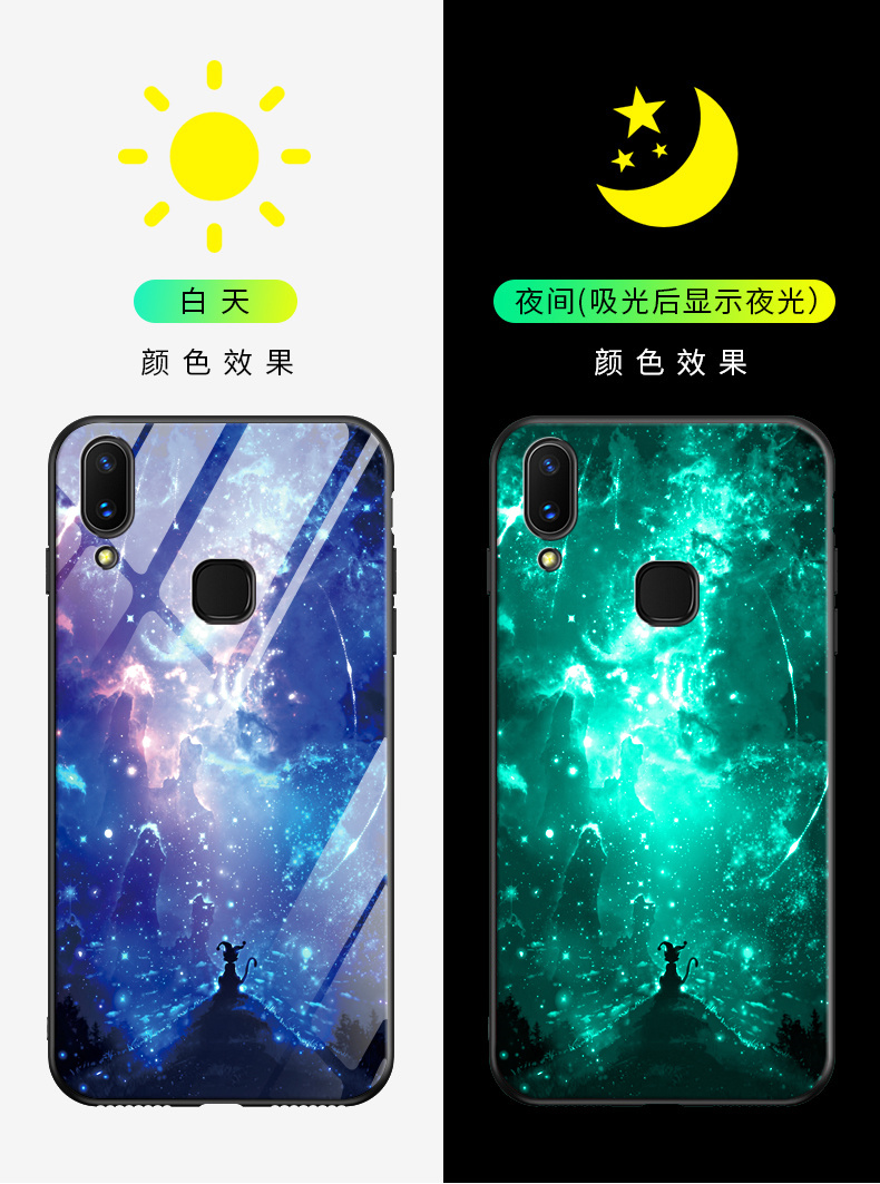 Vivo X21 phía sau vân tay điện thoại di động bao gồm tất cả mềm silicone chống rơi gương bảo vệ vỏ kính sáng - Phụ kiện điện thoại di động bao da điện thoại samsung