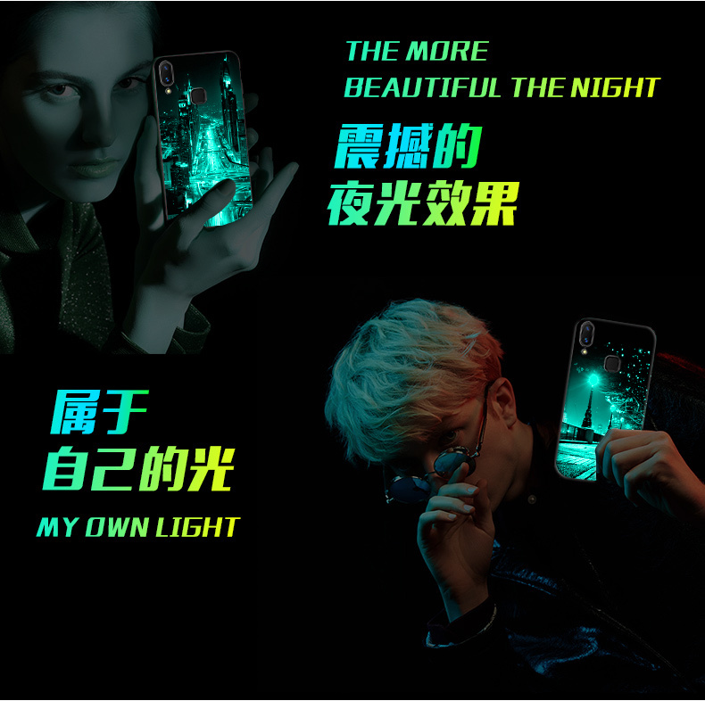 Vivo X21 phía sau vân tay điện thoại di động bao gồm tất cả mềm silicone chống rơi gương bảo vệ vỏ kính sáng - Phụ kiện điện thoại di động bao da điện thoại samsung