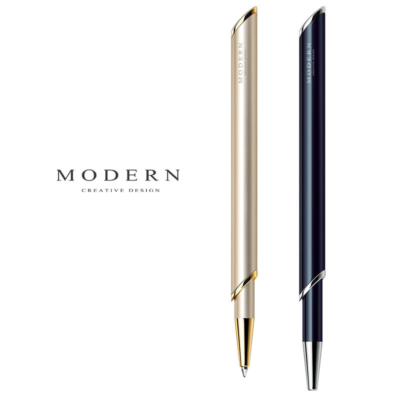 MODERN beveled style smart pen magnetic telescopic pen high grade metal orpoint pen student neutral signature pen 0.5 business water pen carbon pen boys and girls gift free engraving custom enterprise