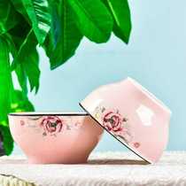 8-pack of 4 55-inch bowls color-glazed bowls pumpkin bowls household ceramic bowls rice bowls noodle bowls soup bowls 4 pcs 6 inches