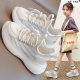 Lightweight stepping on shit feeling girls' shoes white single mesh coconut sneakers summer summer breathable mesh children's mesh shoes