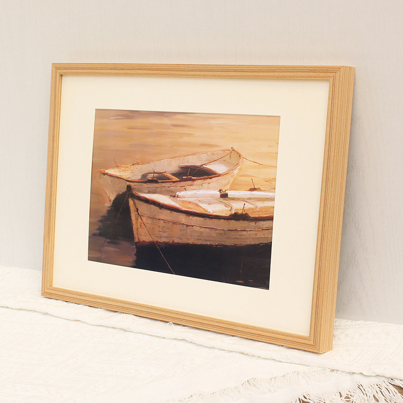 Solid wood photo frame hanging wall phase book outside frame swing table wood 24 inch 8 open kink framed picture frame hand decorated photo frame