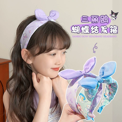 Детские шпильки для волос, ободок, аксессуар для волос, челка с бантиком, популярно в интернете, 2021 года, новая коллекция