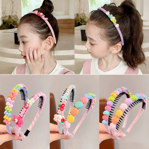 Детский ободок, нескользящие зубчатые шпильки для волос, аксессуар для волос, новая коллекция