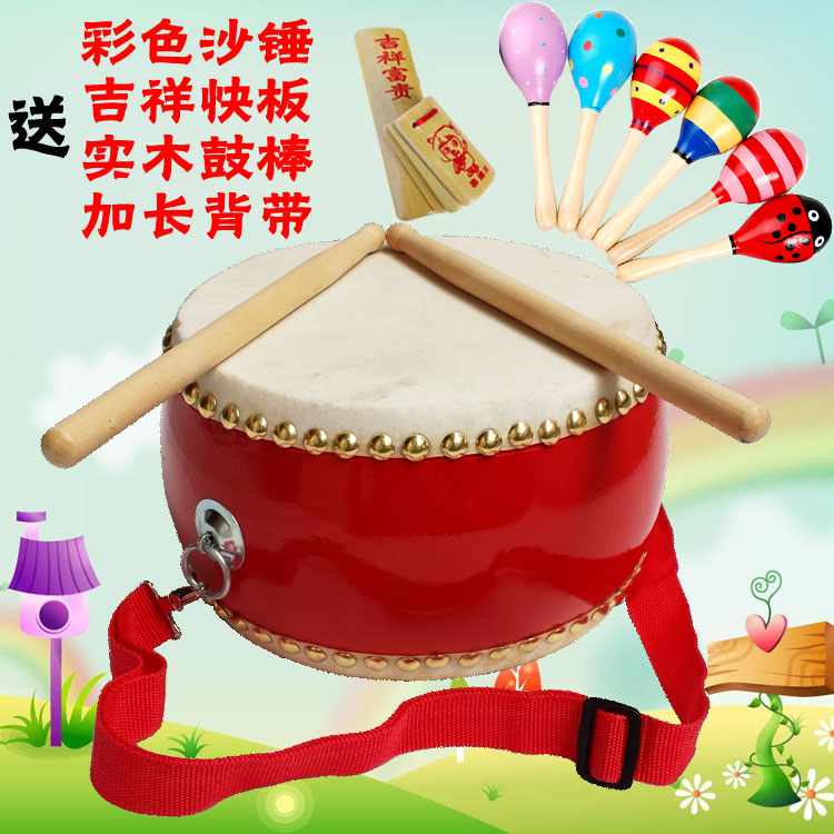 Ground Drum Hammer Hand DrumStick Children Drum Lollipop Drum Hammer Korean Drum Set Drum Sheepskin Drum Cowhide Small Drum Mallet