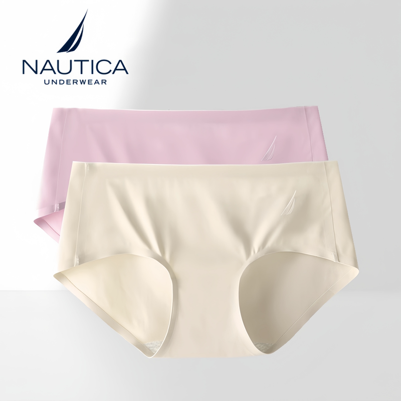 Nautica Underwear Women's Briefs 2-Pack Thin Quick-Drying Seamless Elastic Shorts Easy to Clean Nautica Underwear Women's Briefs 2-Pack Thin Quick-Drying Seamless Elastic Shorts Easy to Clean