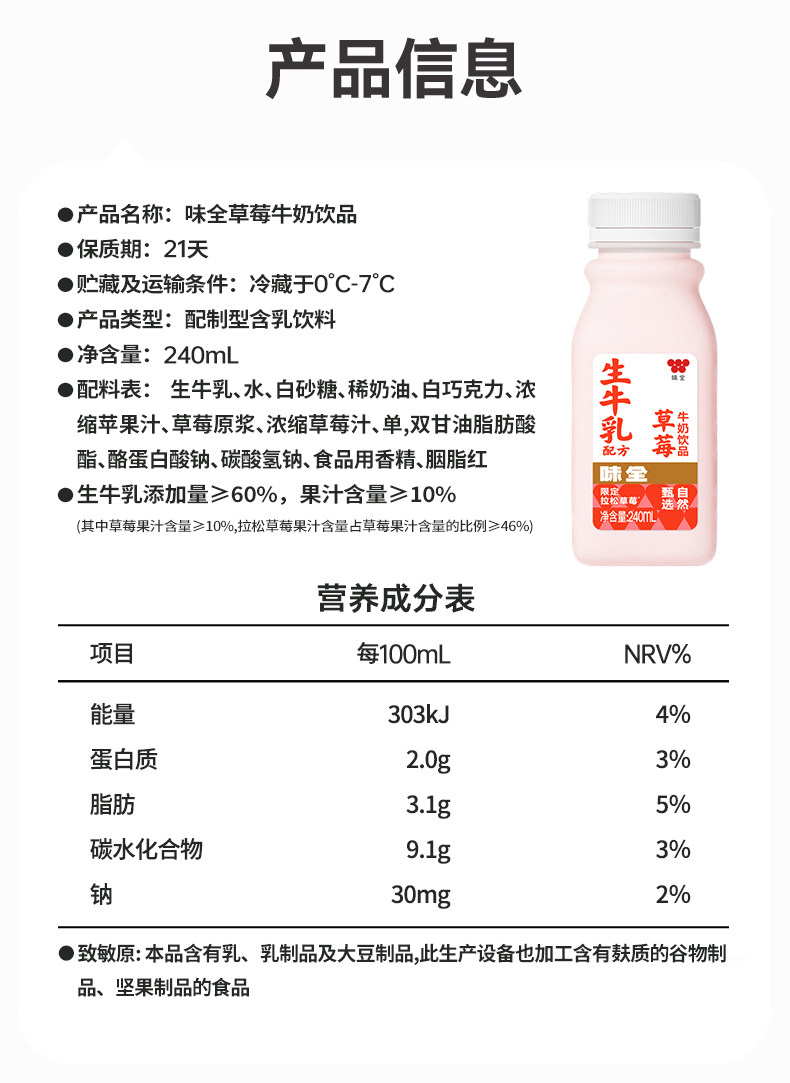安享好物 安享C级含乳饮料-味全白桃牛奶饮品