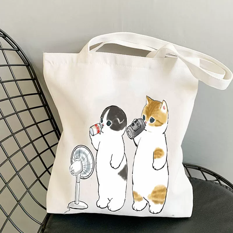 [Kawaii cat Canvas Bag ]