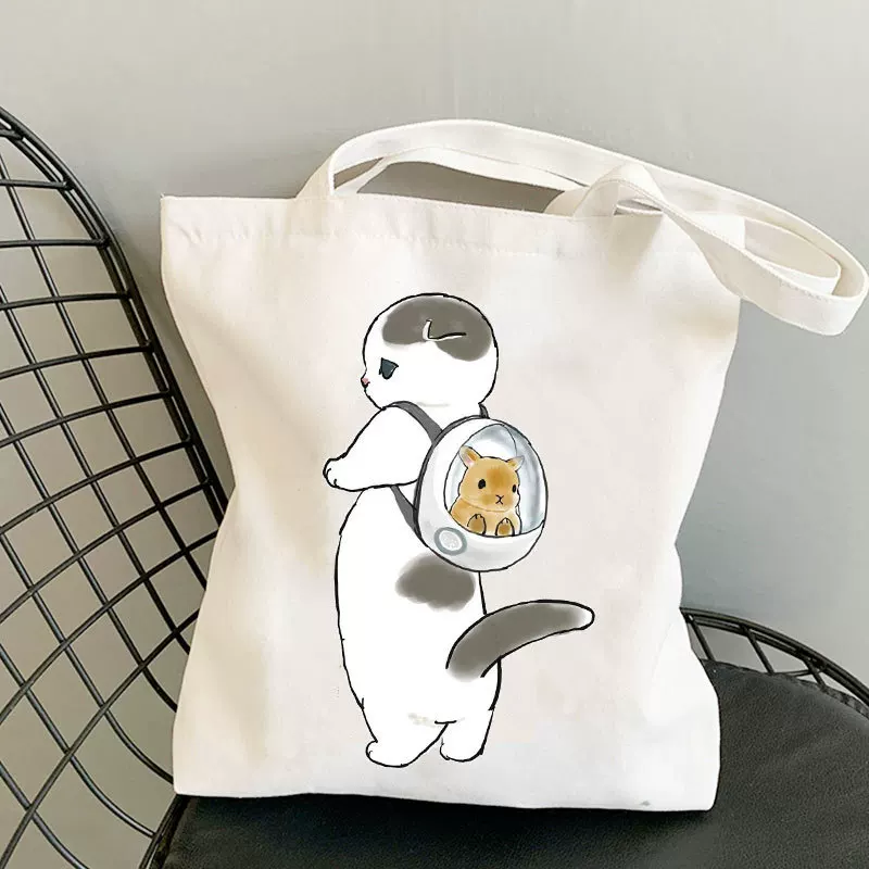 [Kawaii cat Canvas Bag ]