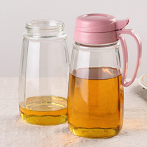 Large leak-proof glass oil pot household seasoning salt jar soy sauce bottle balsamic vinegar pot oil tank seasoning box kitchen set
