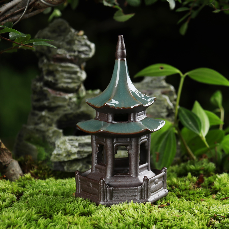 Creative, lovely brother ceramic up small tea pet boutique floret spoil the mythical wild animal tea pot on - board, furnishing articles package mail